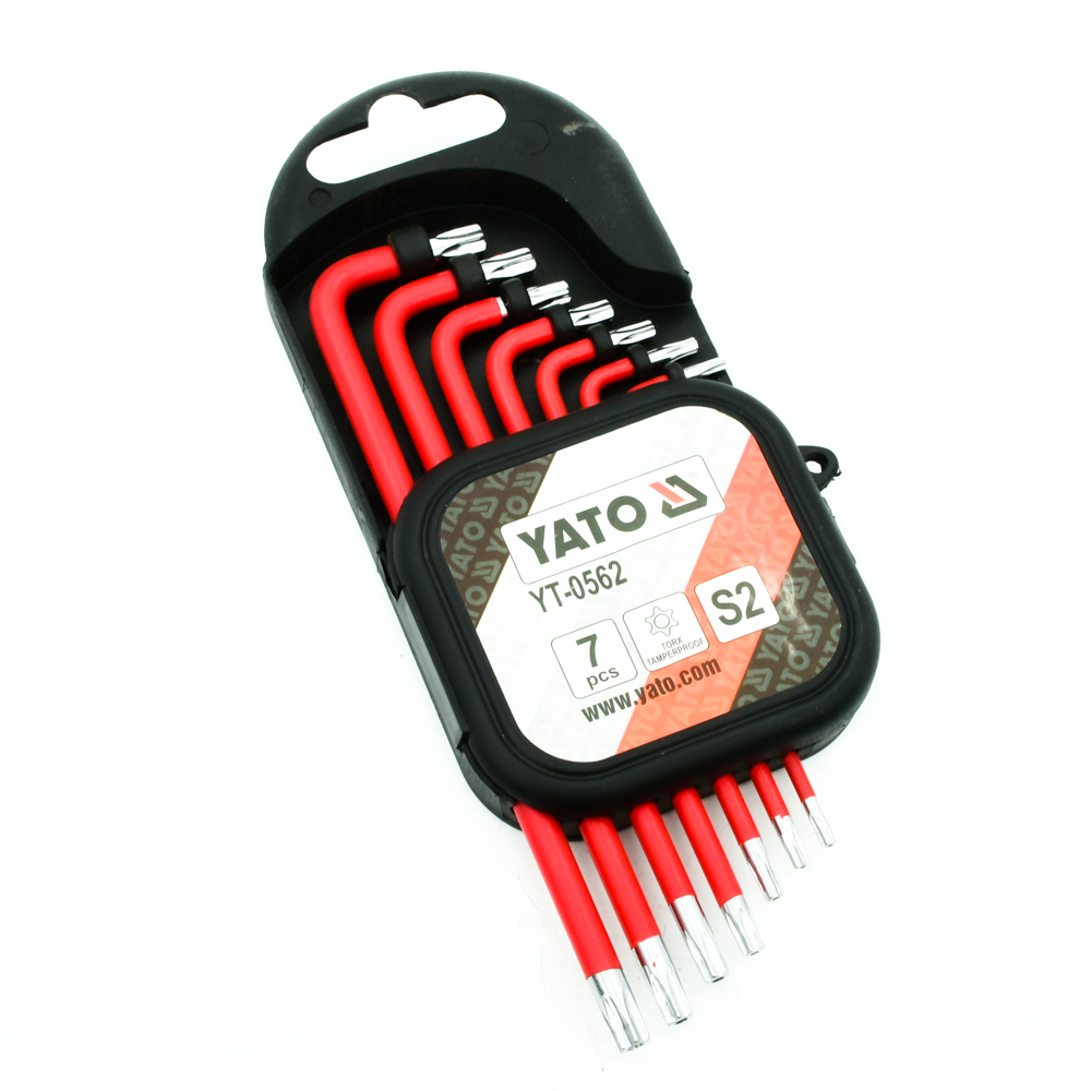Ключи шестигранные ТОRХ YATO, Т9-Т30, CrV, 7 предметов
