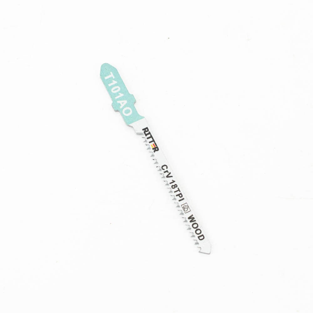 Пилки для лобзиков Ritter Eco по дереву Т101AO CrV 75/50мм, шаг 1,4 мм 18 TPi (Чистый криволинейный рез) (2 шт. в уп.) (200/25/1)