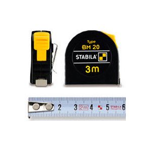 Рулетка STABILA BM 20  3мх12.5мм, стальная лента, класс точн.2
