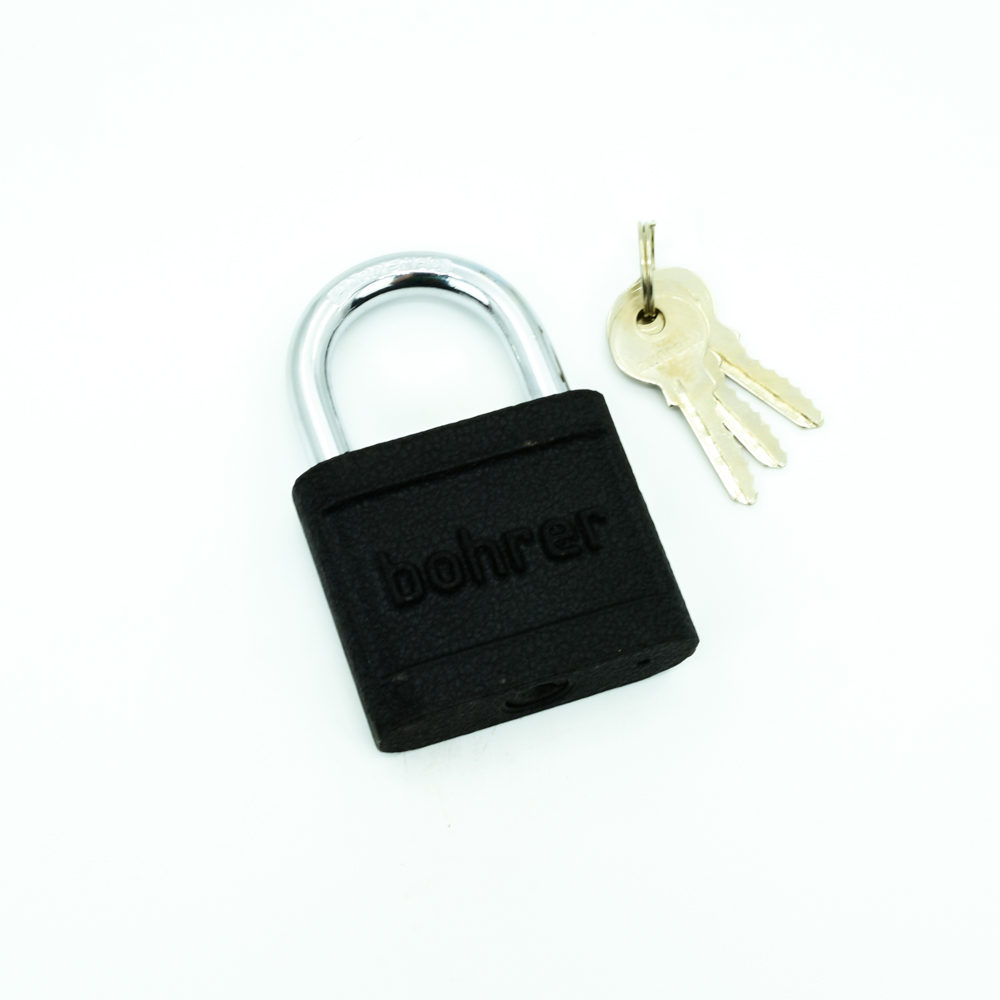 Замок навесной Bohrer ВСЧ-60 (дужка сталь, 3 ключа) (корпус чугун) (с подвес) (60/6/1)
