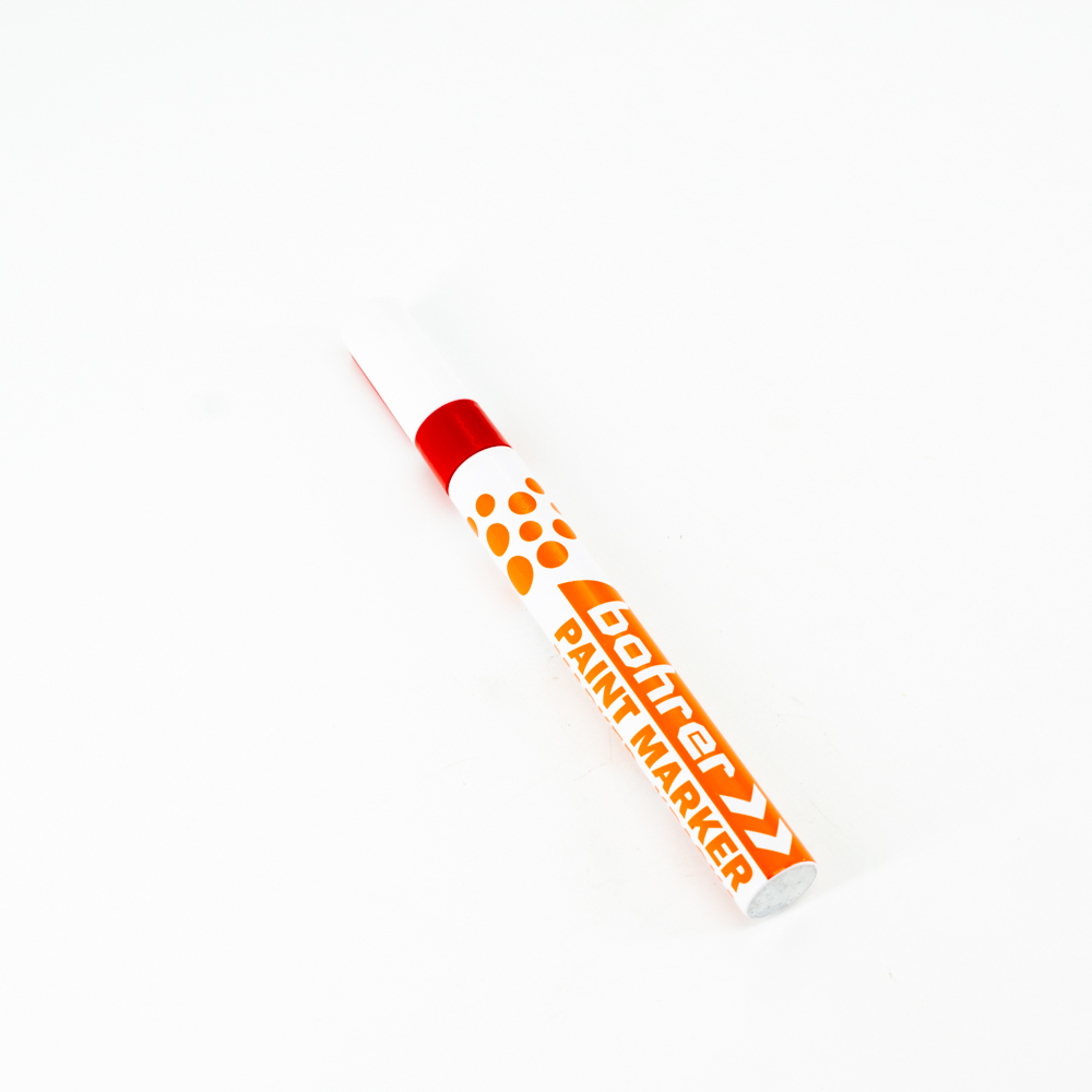 Маркер-краска Bohrer 2-4 мм (цвет - красный) (круглый, нитро-основа) (1200/12)