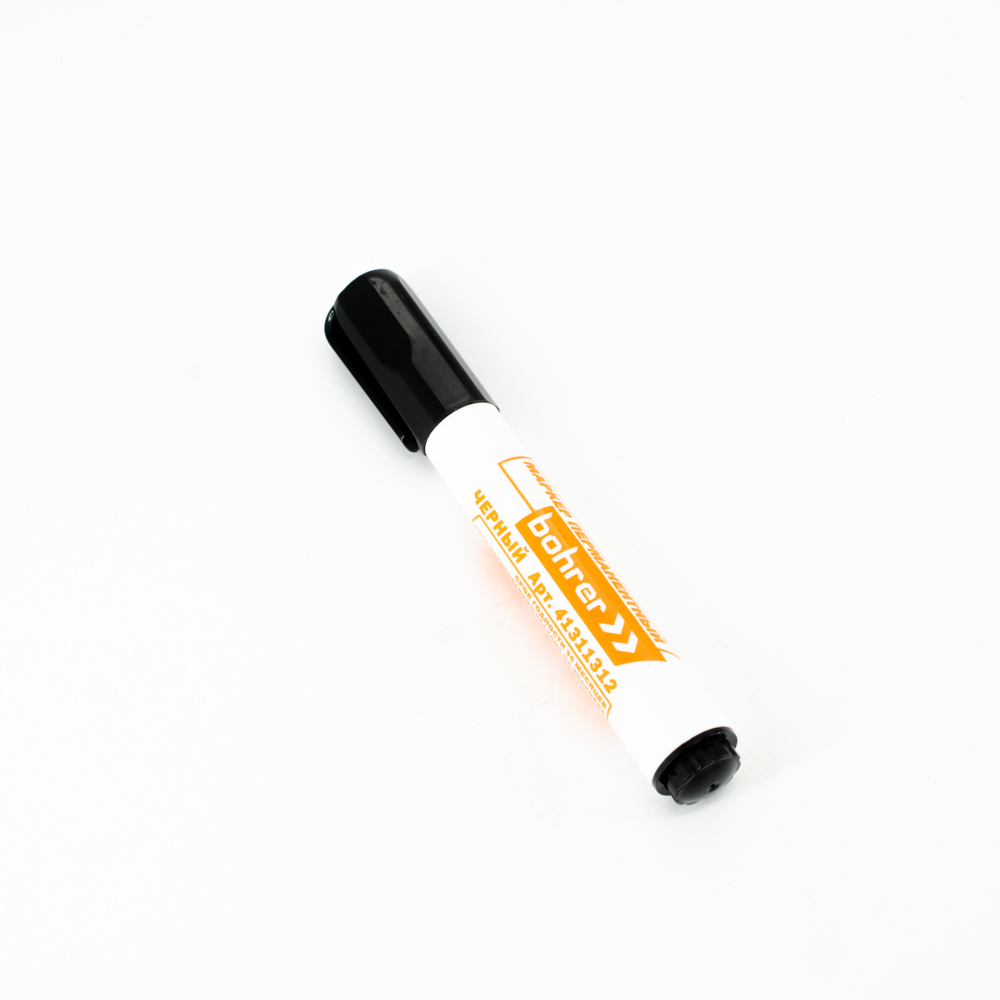 Маркер перманентный Bohrer 3 мм черный (круглый пулевидный) (1200/12)