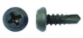Саморезы 3,8(3,5) х11 полуцилиндр, оксид, сверло Упаковка 1000 шт.