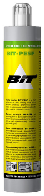 Хим.анкер BIT-PESF 300мл (газобетон, пенобетон, бетон) + 2 смесителя