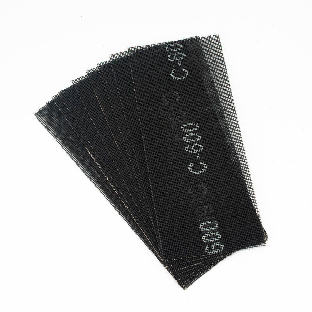 Сетка Bohrer абразивная 115х280 мм Р600 (оксид алюминия) водостойкая двусторонняя (10 шт в уп.) (100/1)