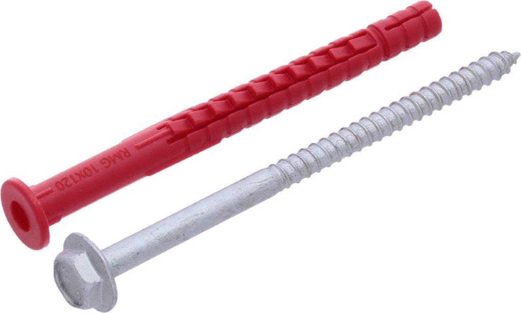 Анкерный дюбель 10х120 мм (ПОЛИАМИД) RMG AD DACROMET(500 шт)