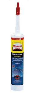 Силиконовый герметик Момент СИЛИКОТЕК (белый), 280 мл