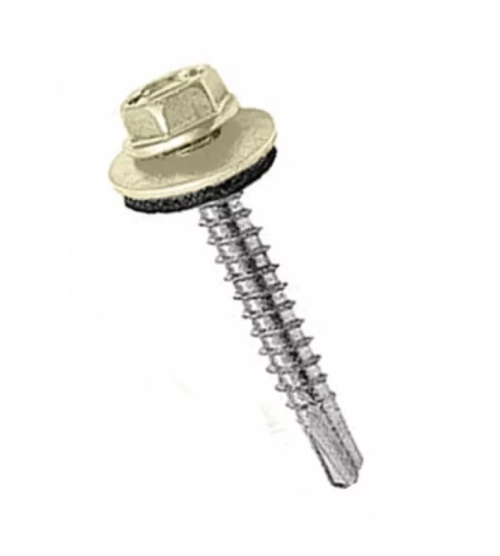 ПРОМ Саморез кровельный 4,8х38(35) RAL1015 светлая слоновая кость (~ 4 300 - 4 800 шт.) (Цена за 1000 шт)