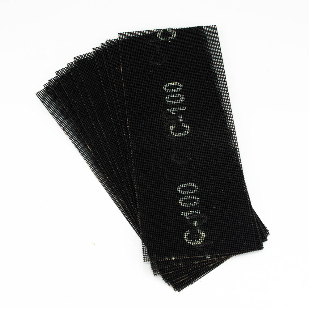 Сетка Bohrer абразивная 115х280 мм Р100 (оксид алюминия) водостойкая двусторонняя (10 шт в уп.) (100/1)