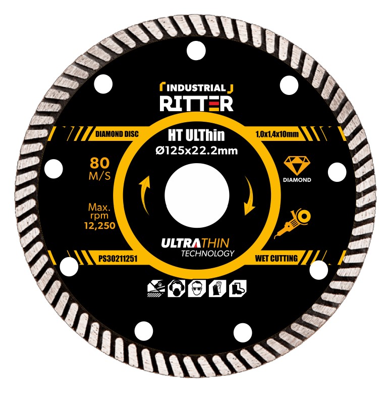 Диск алмазный Ritter Eco HT ULThin 230х22,23 мм (1,6х2,0х10 мм)