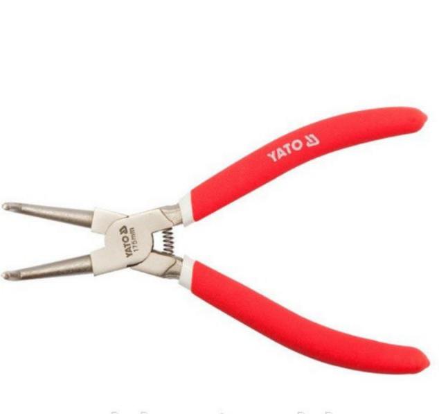 Съемник стопорных колец Yato 125 мм изогнутый (на сжим)