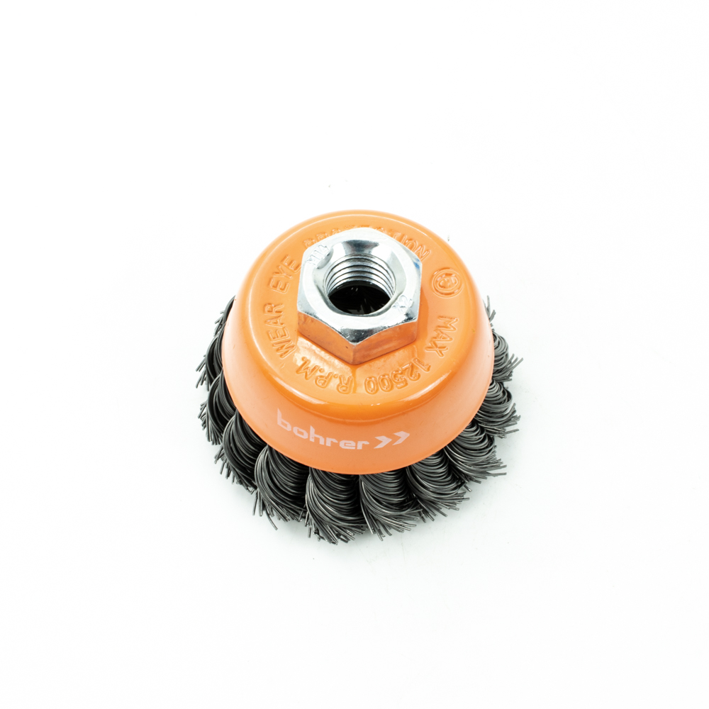 Кордщетка Bohrer чашеобразная витая жесткая  65 мм для УШМ