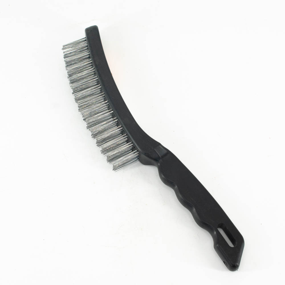 Щётка Bohrer с 4-х рядной стальной оцинкованной проволокой (пластиковая рукоятка) (120/12/1)