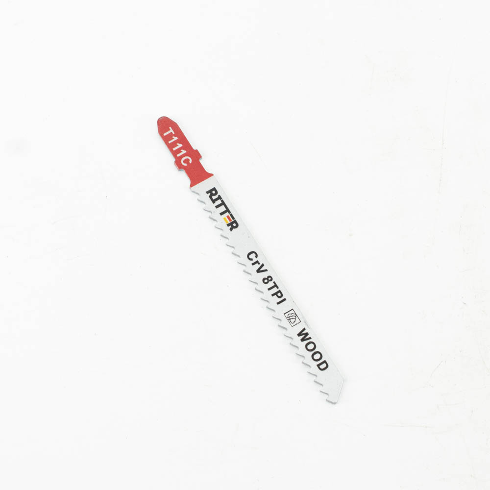 Пилки для лобзиков Ritter Eco по дереву Т111C CrV 100/75мм, шаг 3 мм 8TPi (Грубый быстрый рез) (2 шт. в уп.) (200/25/1)