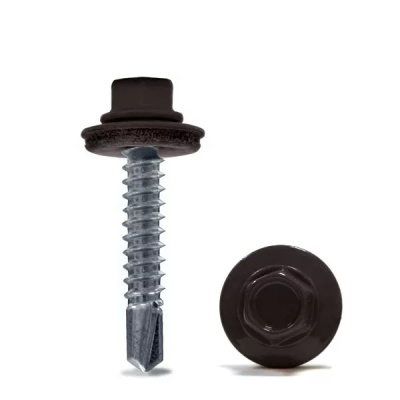 ПРОМ Саморез кровельный 4,8х29 RAL8019 (RR32) серо-коричневый (~ 4 500 - 5 600 шт.) (Цена за 1000 шт)