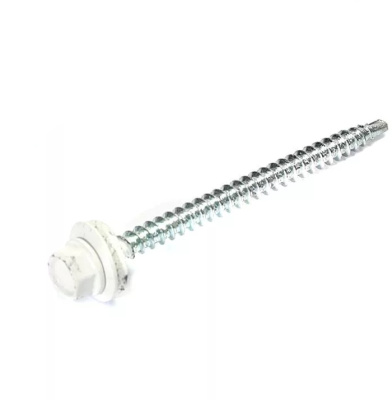 Саморез кровельный 4,8х70 RAL9003 (RR20) сигнальный белый Упаковка 100 шт.