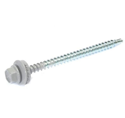 Саморез кровельный 4,8х70 RAL7004 серый Упаковка 100 шт.