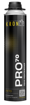 Профессиональная монтажная пена KRONbuild Лето Pro 70, 850мл