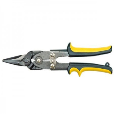 Ножницы по металлу (прямые), двухкомпонентная ручка, CrNi