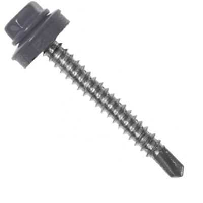 Саморез кровельный 4,8х70 RAL7024 серый графит Упаковка 100 шт.