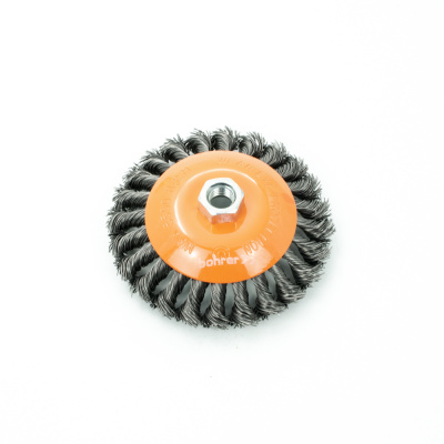 Кордщетка Bohrer коническая витая жесткая 125 мм для УШМ