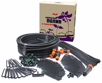 Капельный полив от водопровода ЖУК 30 растений