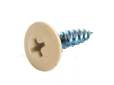 Саморезы 4,2х16 (RAL1014) слоновая кость, полусфера-прессшайба, острый Упаковка 200 шт.