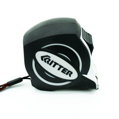 Рулетка измерительная Ritter Eco 5х25 мм (упрочненное полотно с нейлоновым покрытием, обрезин. ударопрочный корпус)