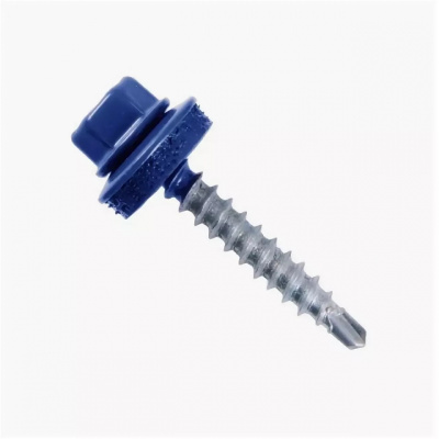 Саморез кровельный 4,8х38 RAL5005 синий насыщенный Упаковка 250 шт.