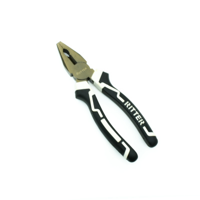 Плоскогубцы Ritter Eco 160 мм комбинированные (сталь 55, черный никель) двухкомпонентная рукоятка