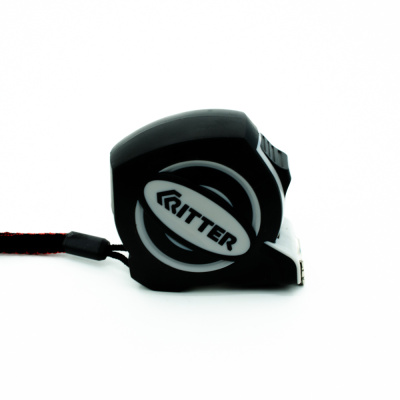 Рулетка измерительная Ritter Eco 3х16 мм (упрочненное полотно с нейлоновым покрытием, обрезин. ударопрочный корпус)