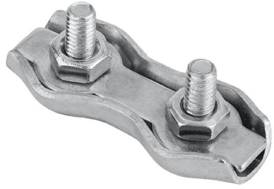 Зажим-соединитель троса "DUPLEX" плоский D4 мм (20), поштучно