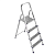 Стремянка оцинкованная Sarayli JACKSON, 8 ступеней, высота площадки 1,67 м, 8,89 кг