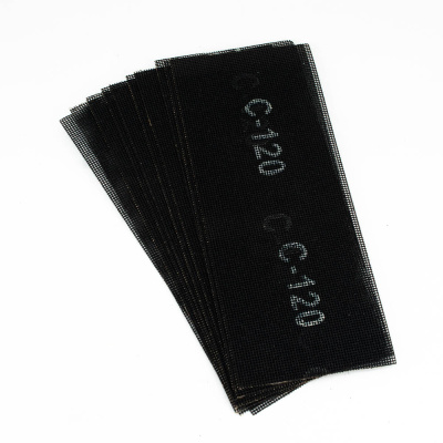 Сетка Bohrer абразивная 115х280 мм Р120 (оксид алюминия) водостойкая двусторонняя (10 шт в уп.) (100/1)