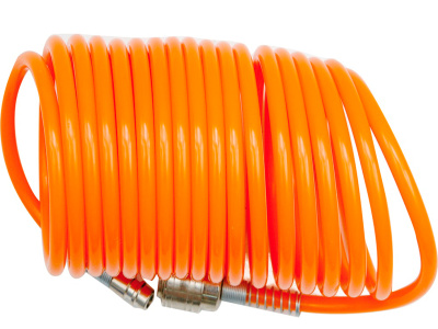 Шланг спиральный полиэтиленовый VOREL 81492, 5х8мм, 15м, рапид