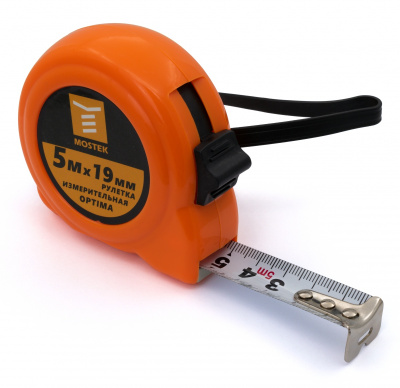 Рулетка MosTek измерительная Optima  3м х 16мм (с фиксатором) (Упаковка 6 шт)