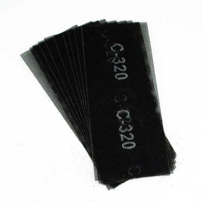 Сетка Bohrer абразивная 115х280 мм Р320 (оксид алюминия) водостойкая двусторонняя (10 шт в уп.) (100/1)