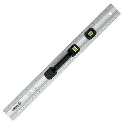 Линейка столярная алюм. 2 глазка Vorel 600мм
