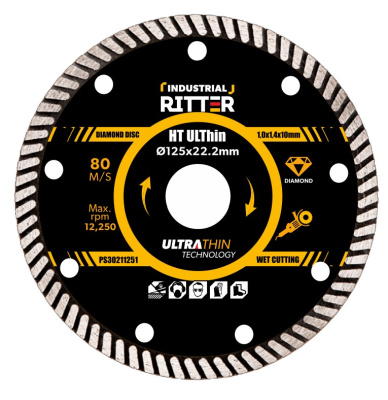 Диск алмазный Ritter Eco HT ULThin 230х22,23 мм (1,6х2,0х10 мм)