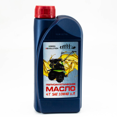 Масло Green Revolution для 4-х тактных двигателей (полусинтетическое SAE 10W40) (1 литр) (12/1)