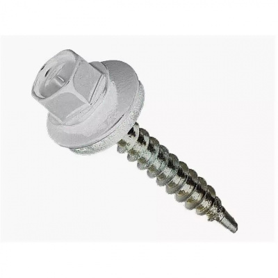 ПРОМ Саморез кровельный 4,8х51 RAL9003 (RR20) сигнальный белый (~ 3 200 - 4 000 шт.) (цена за 1000 шт)