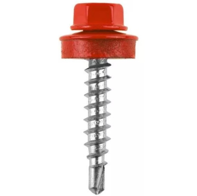 ПРОМ Саморез кровельный 4,8х29 RAL3003 красный рубин  (~ 4 500 - 5 600 шт.) (Цена за 1000 шт)