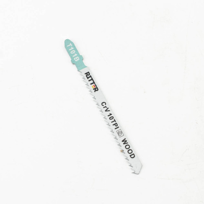 Пилки для лобзиков Ritter Eco по дереву Т101B CrV 100/75мм, шаг 2,5 мм 10TPi (Прямой чистый рез) (2 шт. в уп.) (200/25/1)